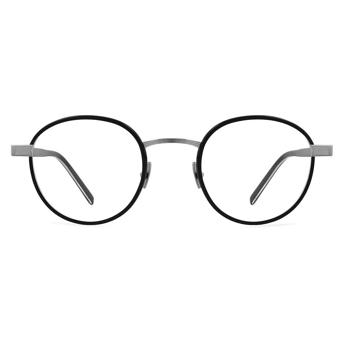 Saint Laurent SL 125 Eyeglasses Unisex Black Round 49mm