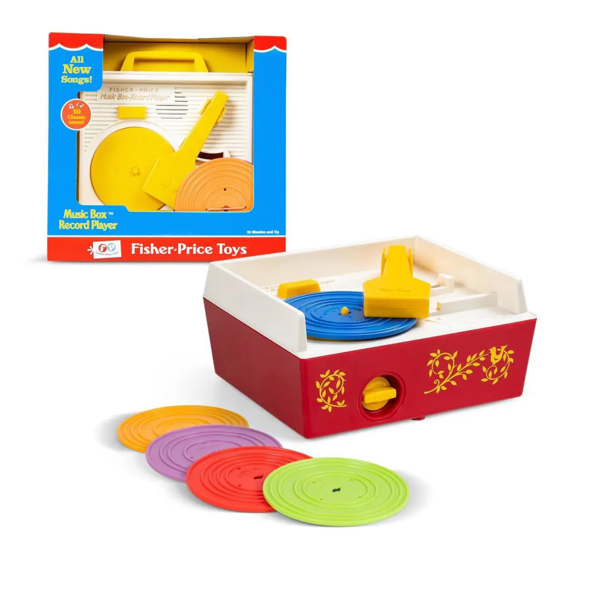 Fisher Price Classics - Record Player - Retro Pack of 1 Blue/yellow/white