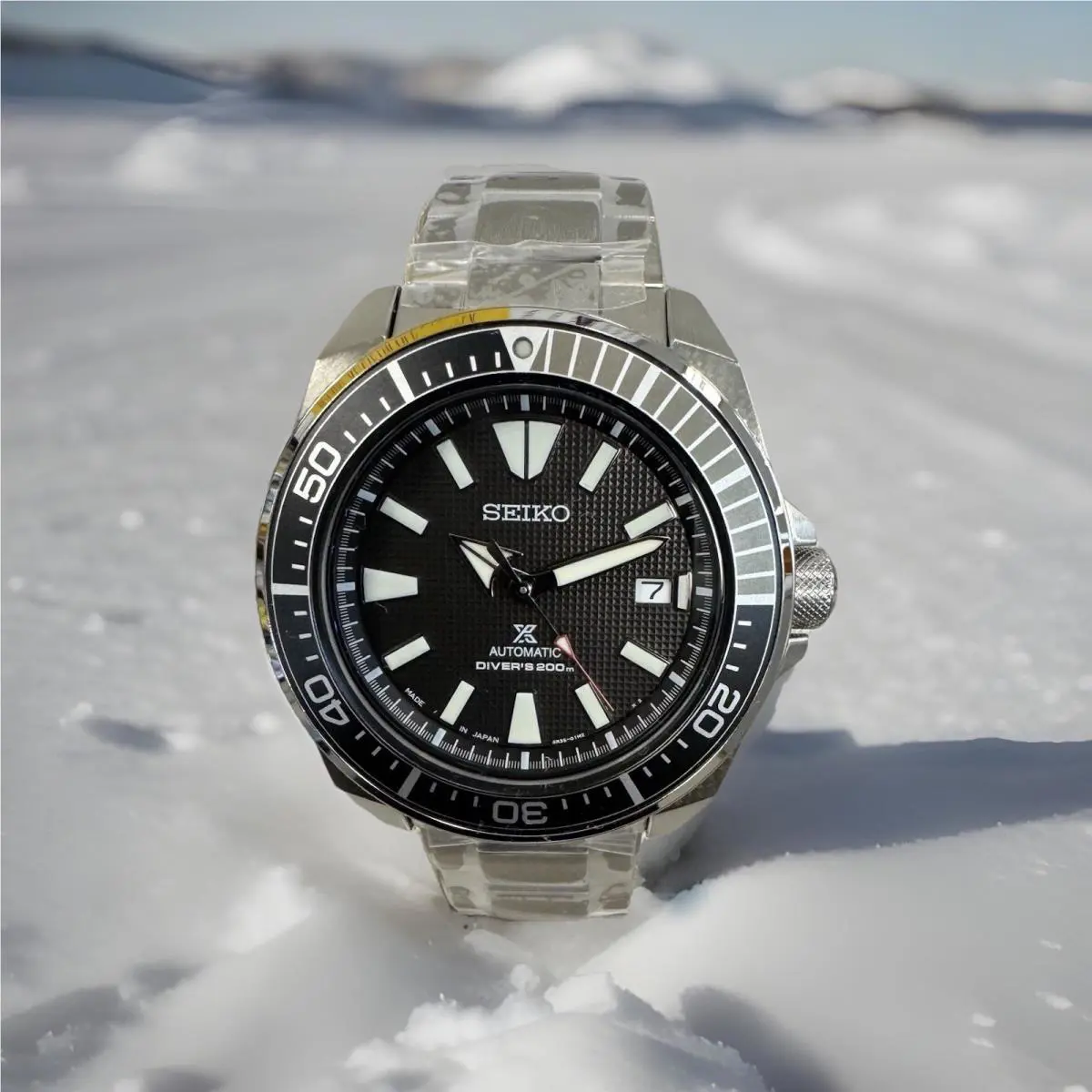 Seiko Prospex Automatic Watch 200m Black Dial SRPF03 Made in Japan