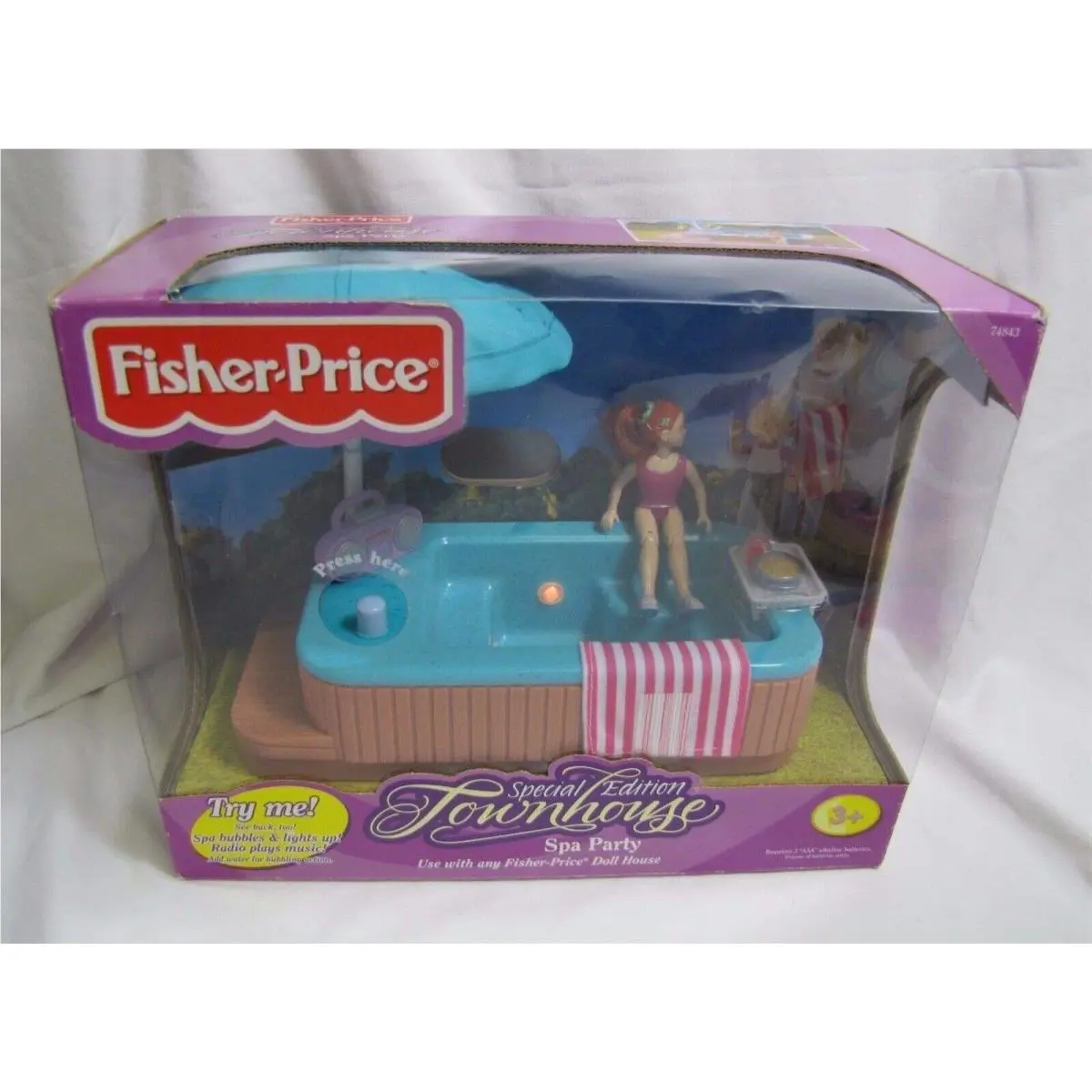 Fisher Price Loving Family Dollhouse Special Edition Townhouse Spa 2000s