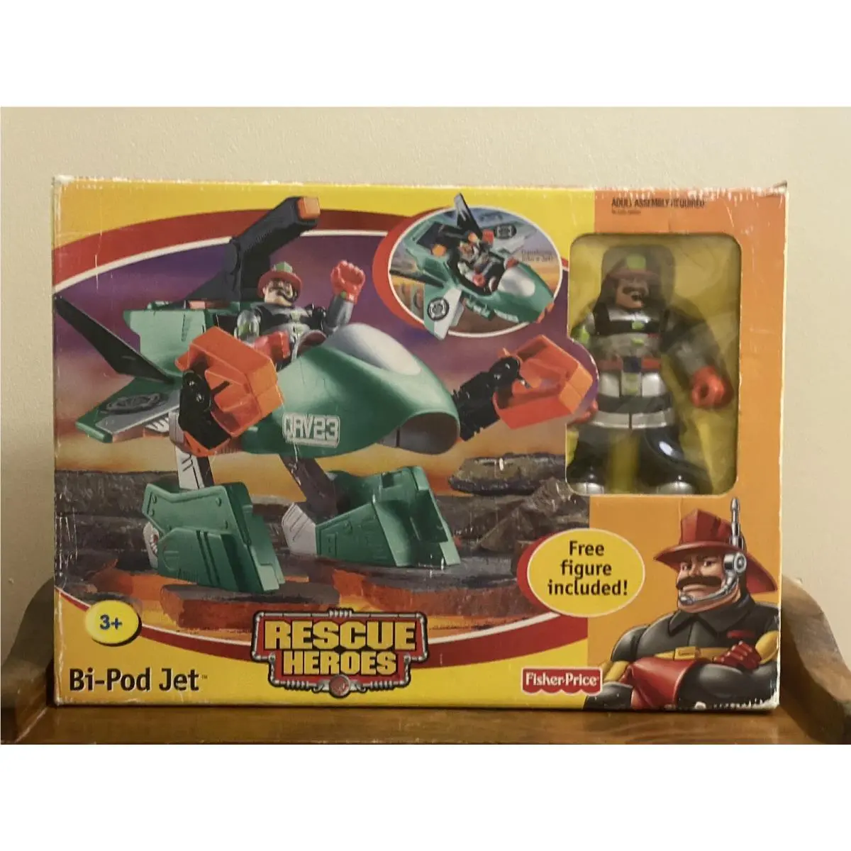 Fisher Price Rescue Heroes Bi-pod Jet C1349 New/sealed/rare