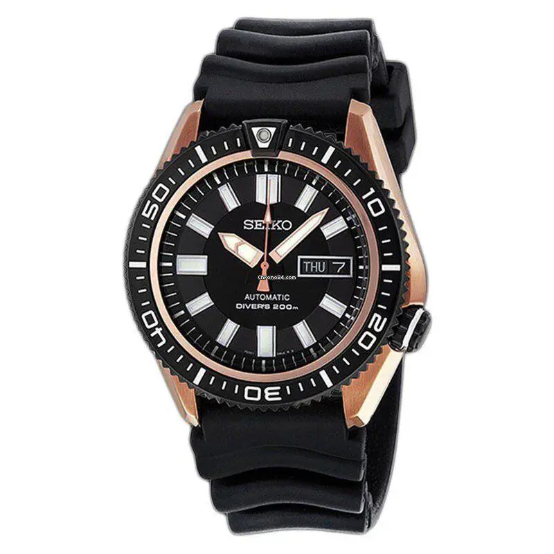Seiko Stargate I Black Dial Diver`s Men`s Rubber Strap Automatic SKZ330K1 Watch