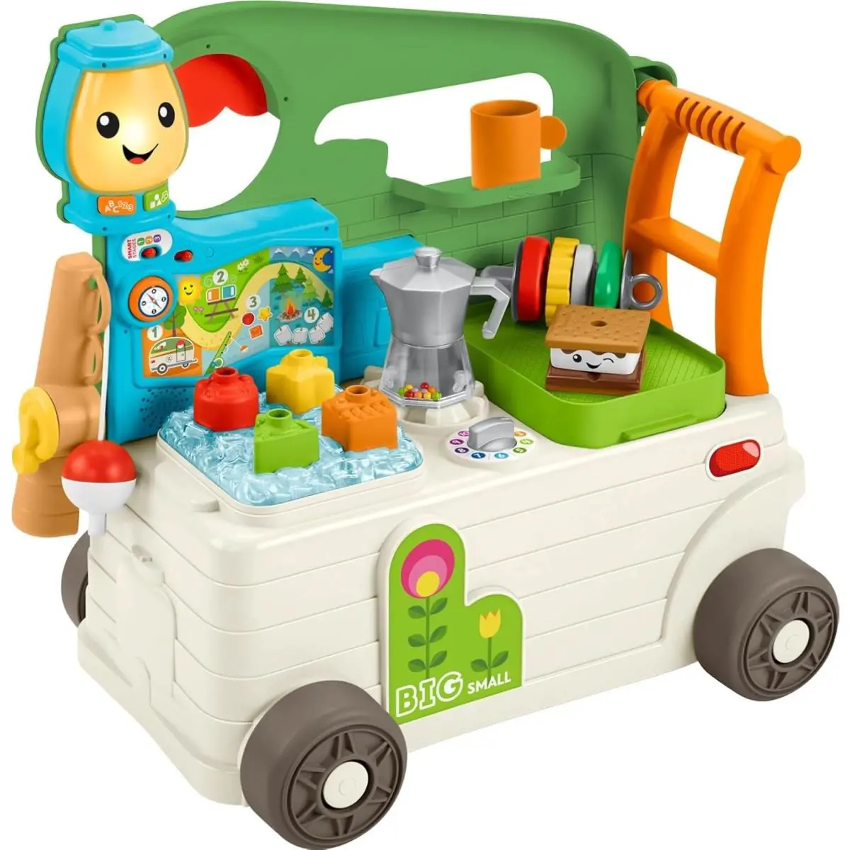 Fisher-price Baby to Toddler Toy Laugh Learn 3-in-1 On-the-go Camper Walker