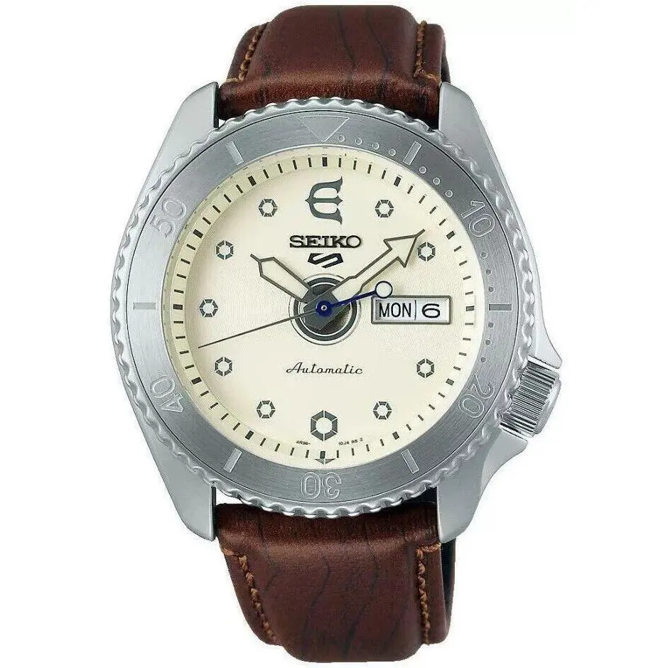 Seiko 5 Sports Evisen Skateboards Limited Edition Automatic Men`s Watch SRPF93