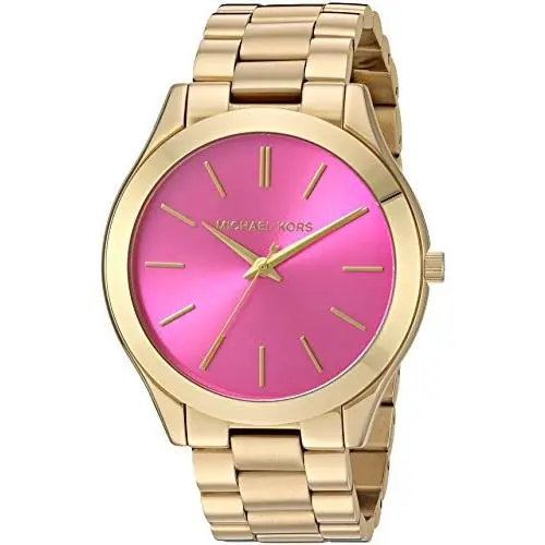 MK3264 Women`s Slim Runway Gold-tone Stainless Steel Bracelet Watch by Michael Kors