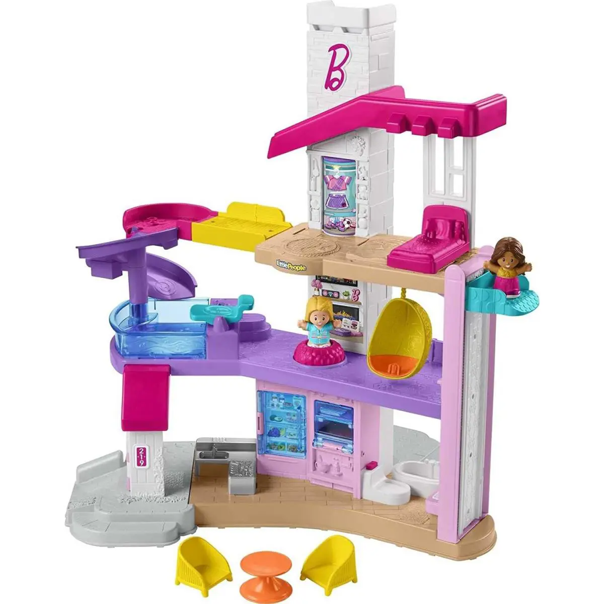 Barbie Toys Little Dreamhouse Interactive Toddler Playset Doll House For Girl