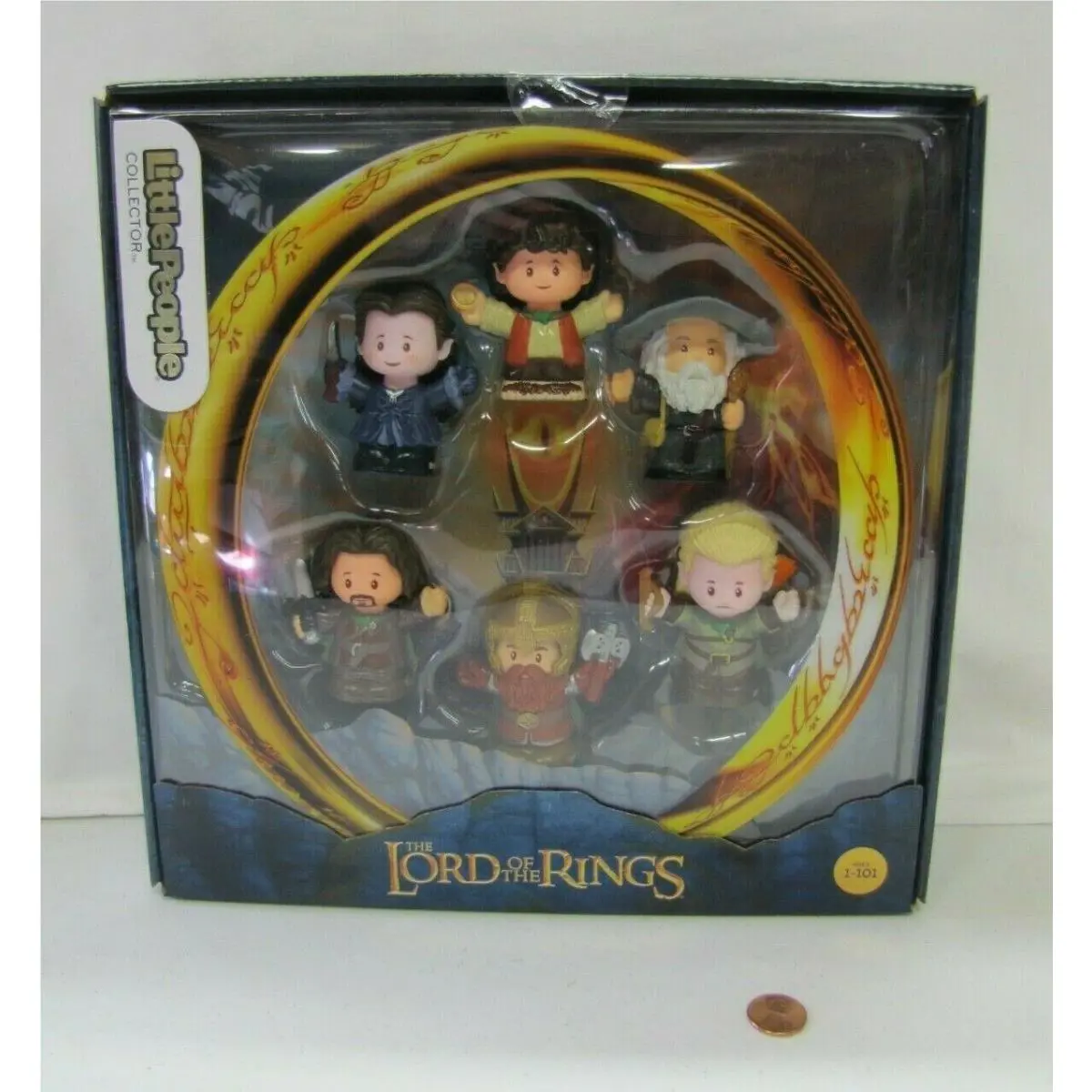 Fisher-price Little People Lord OF The Rings Set Of 6 Figures Frodo Gandalf Lotr