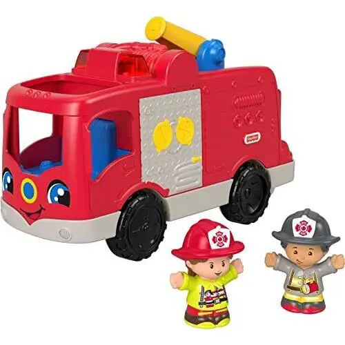 Little People Musical Fire Truck Toy with Sounds and Figures For Toddlers