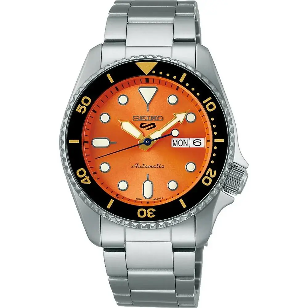 Seiko SRPK35K1 SRPK35 38mm Men Sport Automatic Stainless Silver Date 100m WR
