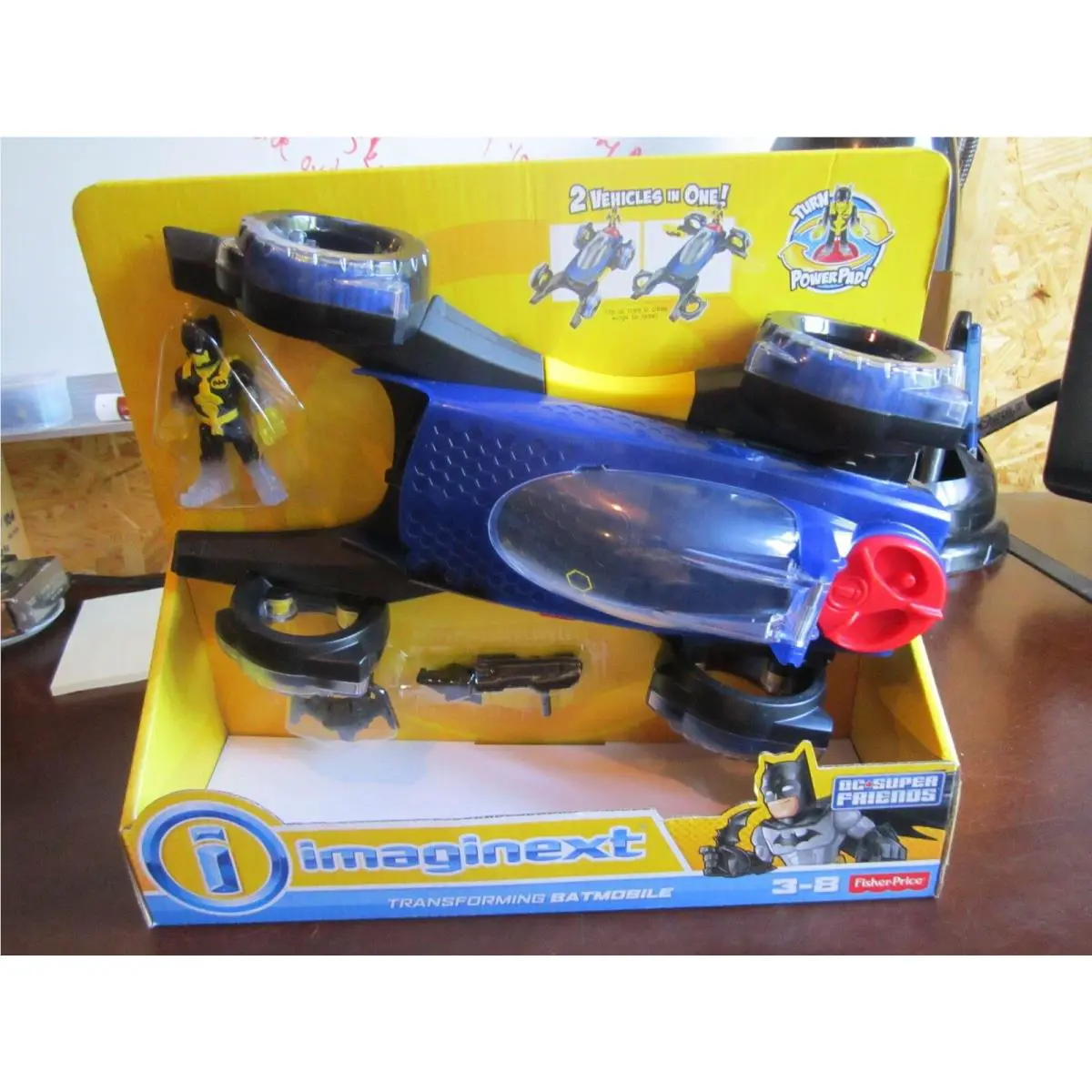 Fisher Price Imaginext DC Super Friends Batman 2015 Transforming Batmobile Plane