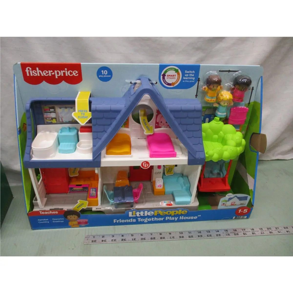 Fisher Price Little People Friends Together Play House Box Sounds Home Pool