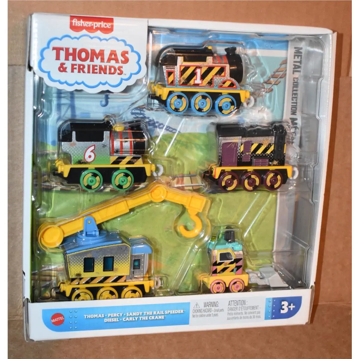 Thomas Friends Diecast Vehicle Set Construction Crew 5 Toy Tra