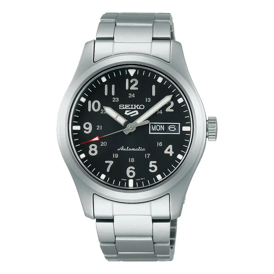 Seiko Men`s 5 Sports Automatic Black Dial Watch - SRPG27K1 - Dial: Black