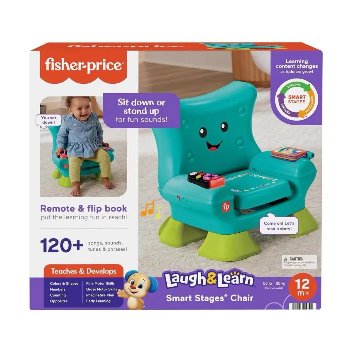 Fisher-price Toddler Learning Toy Laugh Learn Smart Stages Chair with Music