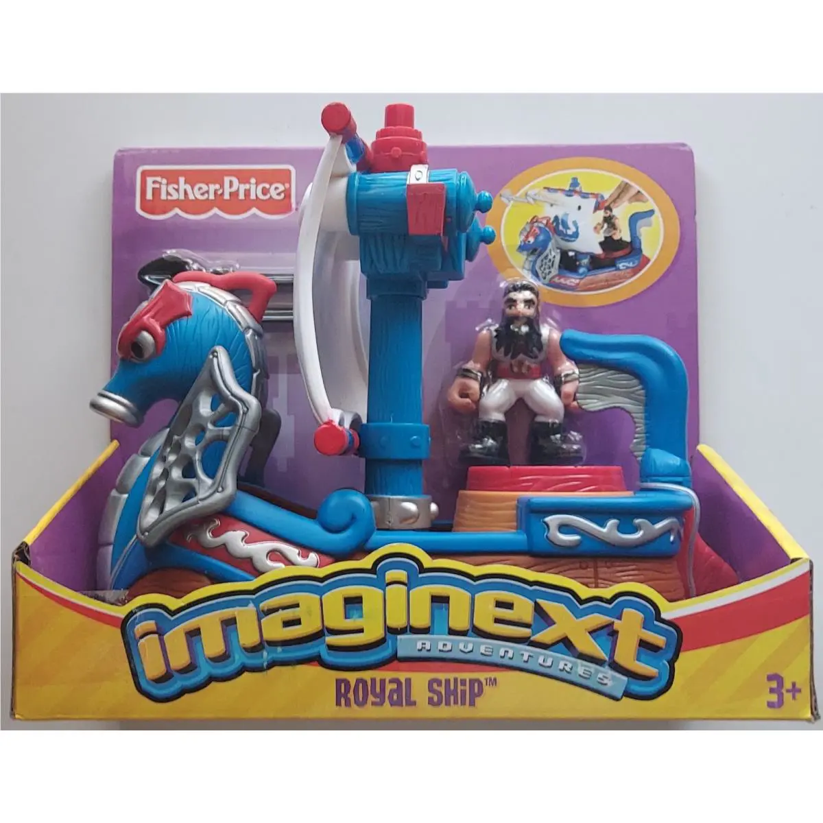 Fisher Price - Imaginext Adventures - Royal Ship Vintage Toy From 2006