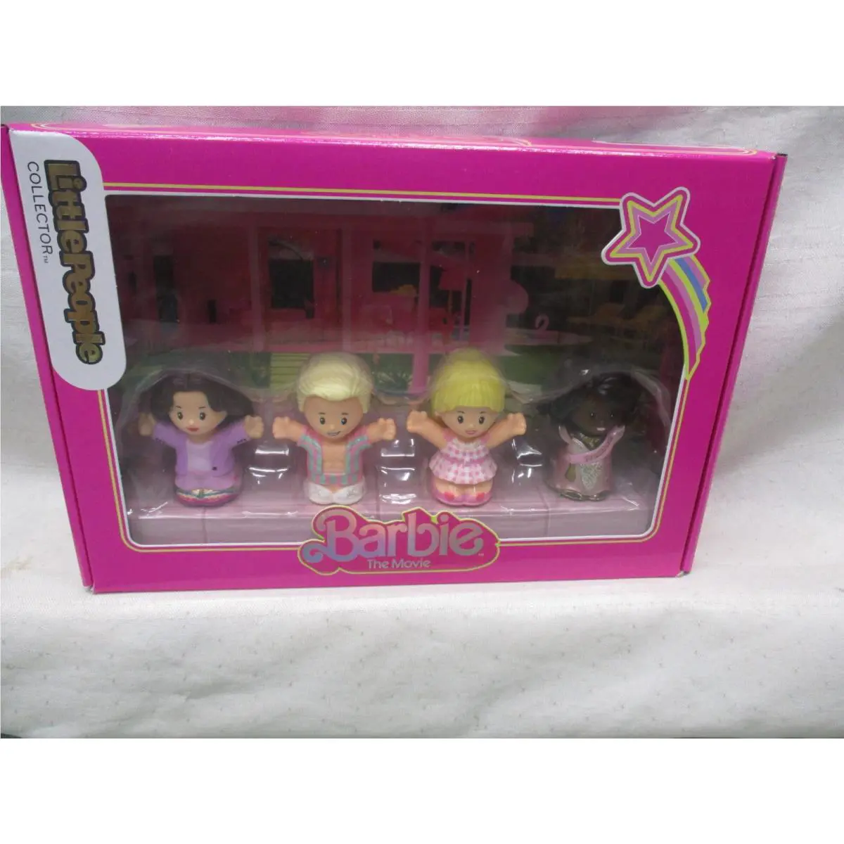 Fisher Price Little People Barbie Movie Ken Doll Mattel Collectors Edition Pink