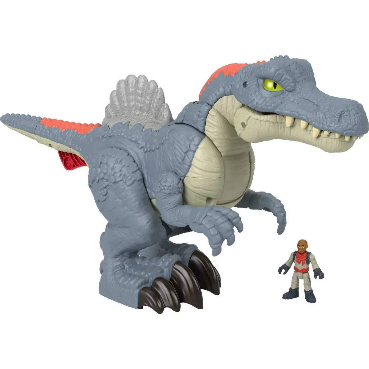 Fisher-price Imaginext Jurassic World Dinosaur Toy Ultra Snap Spinosaurus