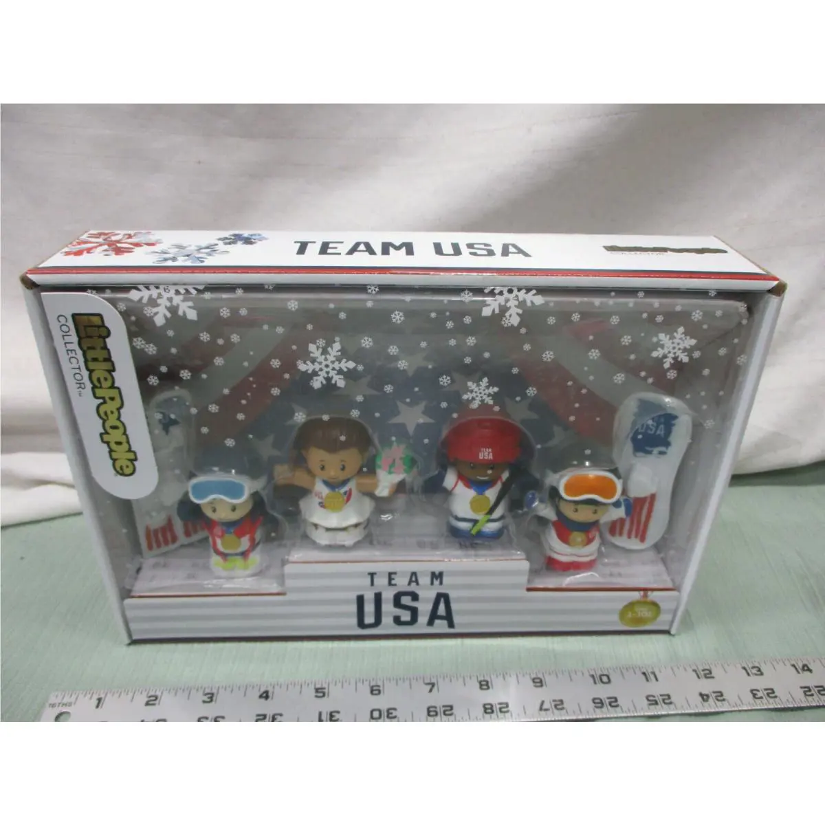 Fisher Price Little People Collectors Edition Olympics Team Usa Winter 2022 Toy