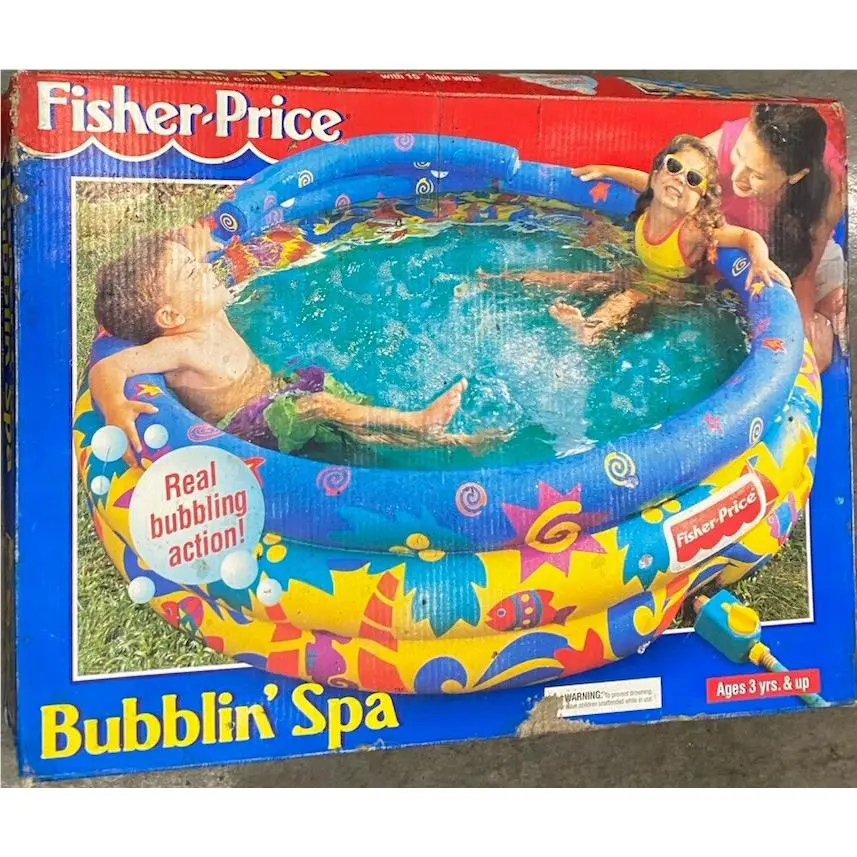 Vintage 1999 Fisher Price Bubblin Spa Pool 60 Inch