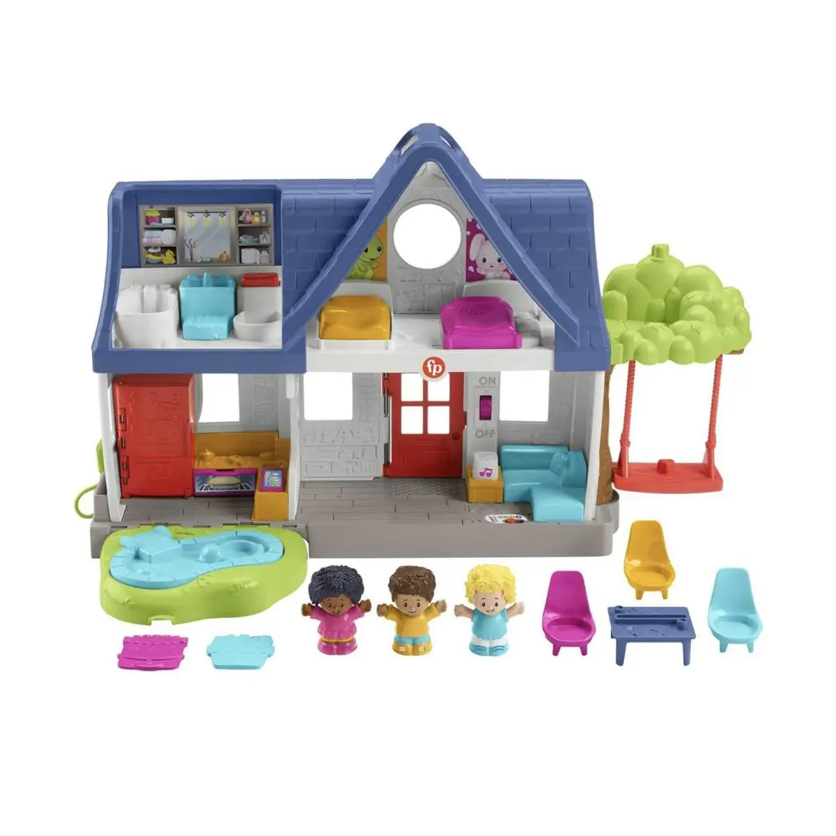 Fisher Price Little People Friends Together Play House Multicolor Toy Set