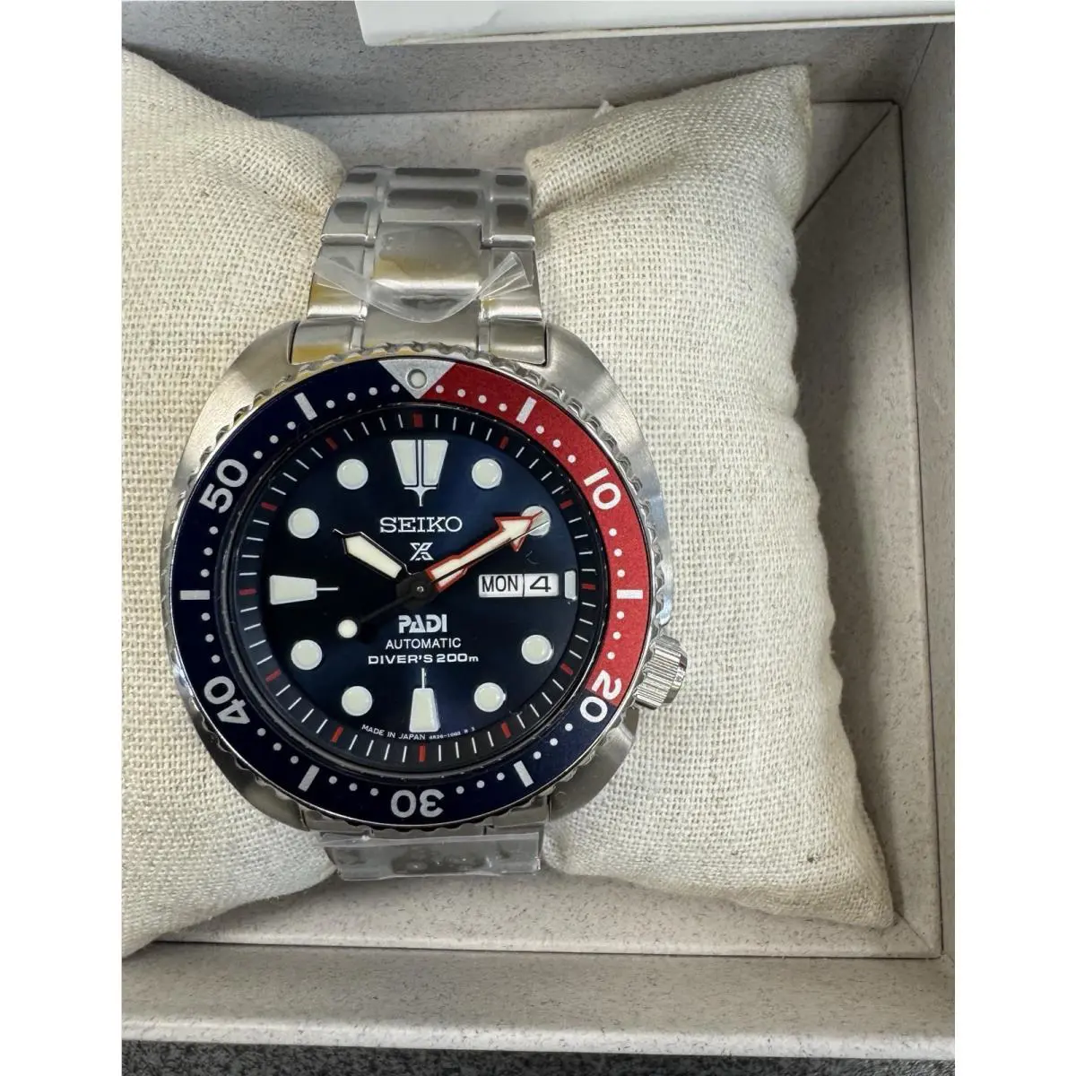 Seiko Prospex Turtle Padi 24 Jewels Automatic Men`s Watch SRPE99 Made In Japan