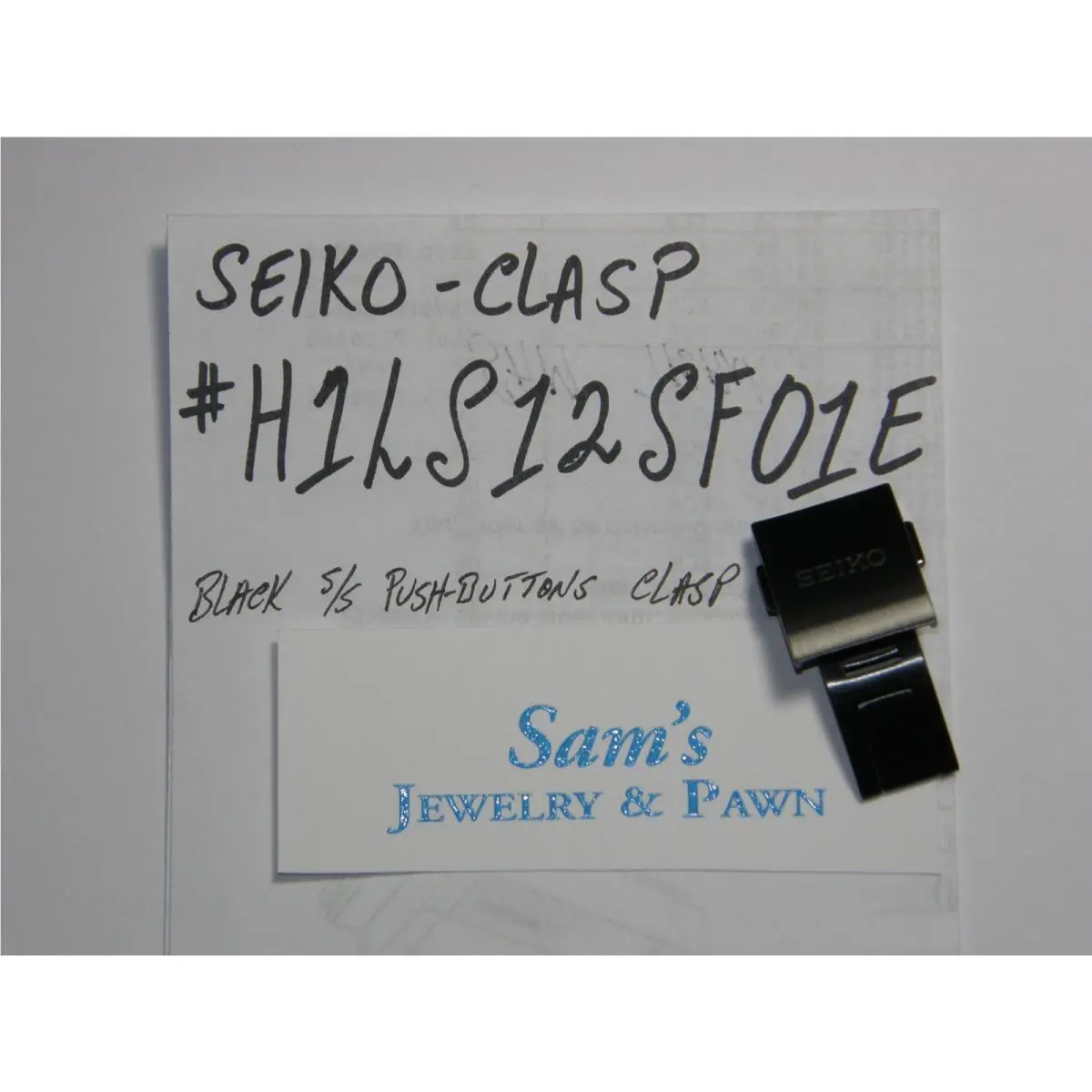 Seiko Astron SBXB031 SSE013 8X82-0AA0 0AC0 M0VS.C.C 18mm Black Clasp-buckle