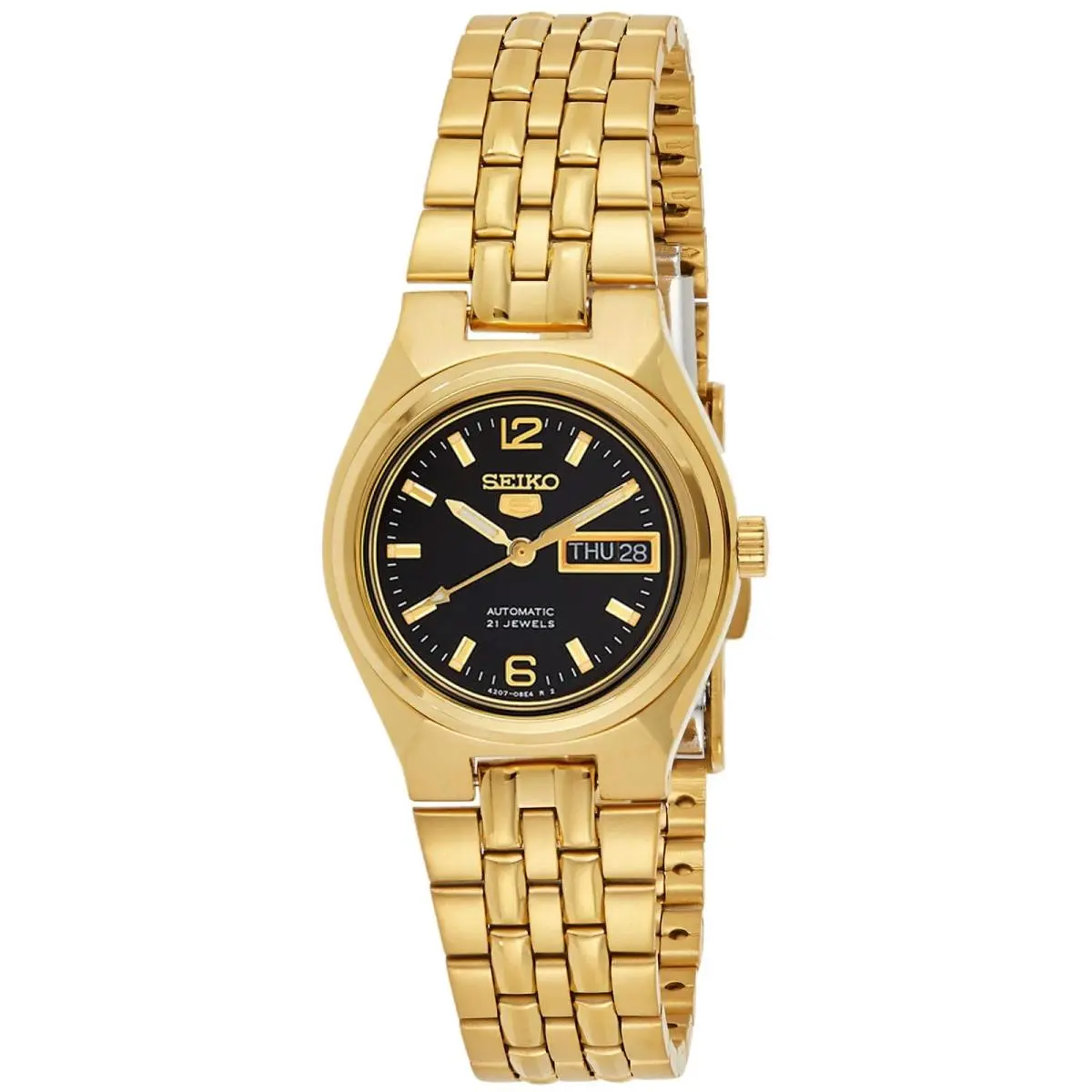 Seiko Women`s Seiko 5 Black Dial Watch - SYMK38K1