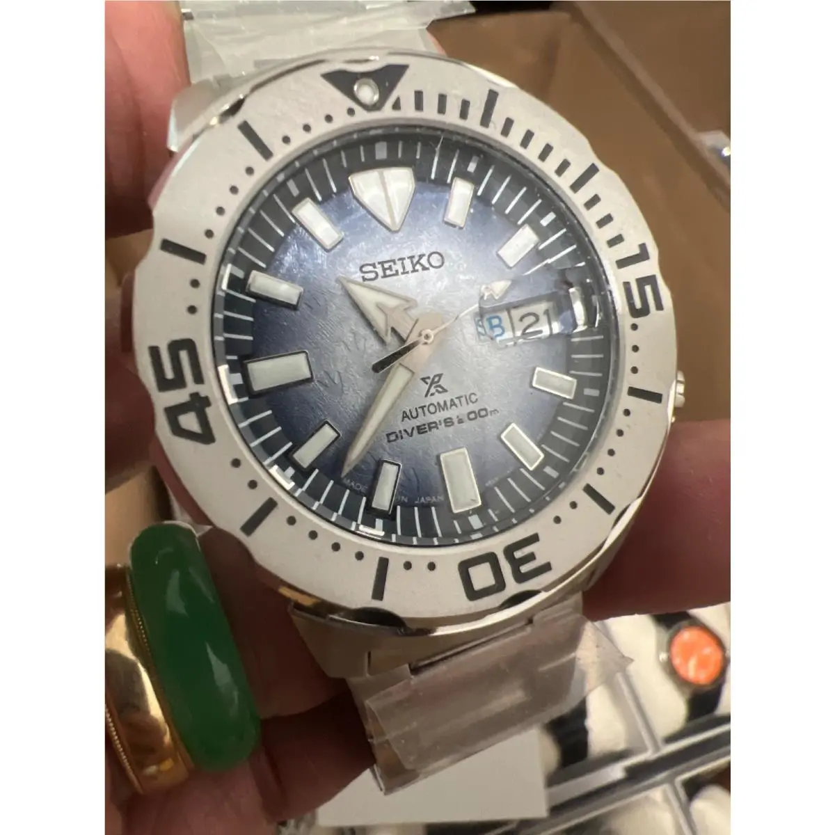 Seiko Automatic Prospex Save The Ocean Frost Monster Antarctica Ed. Watch SRPG57