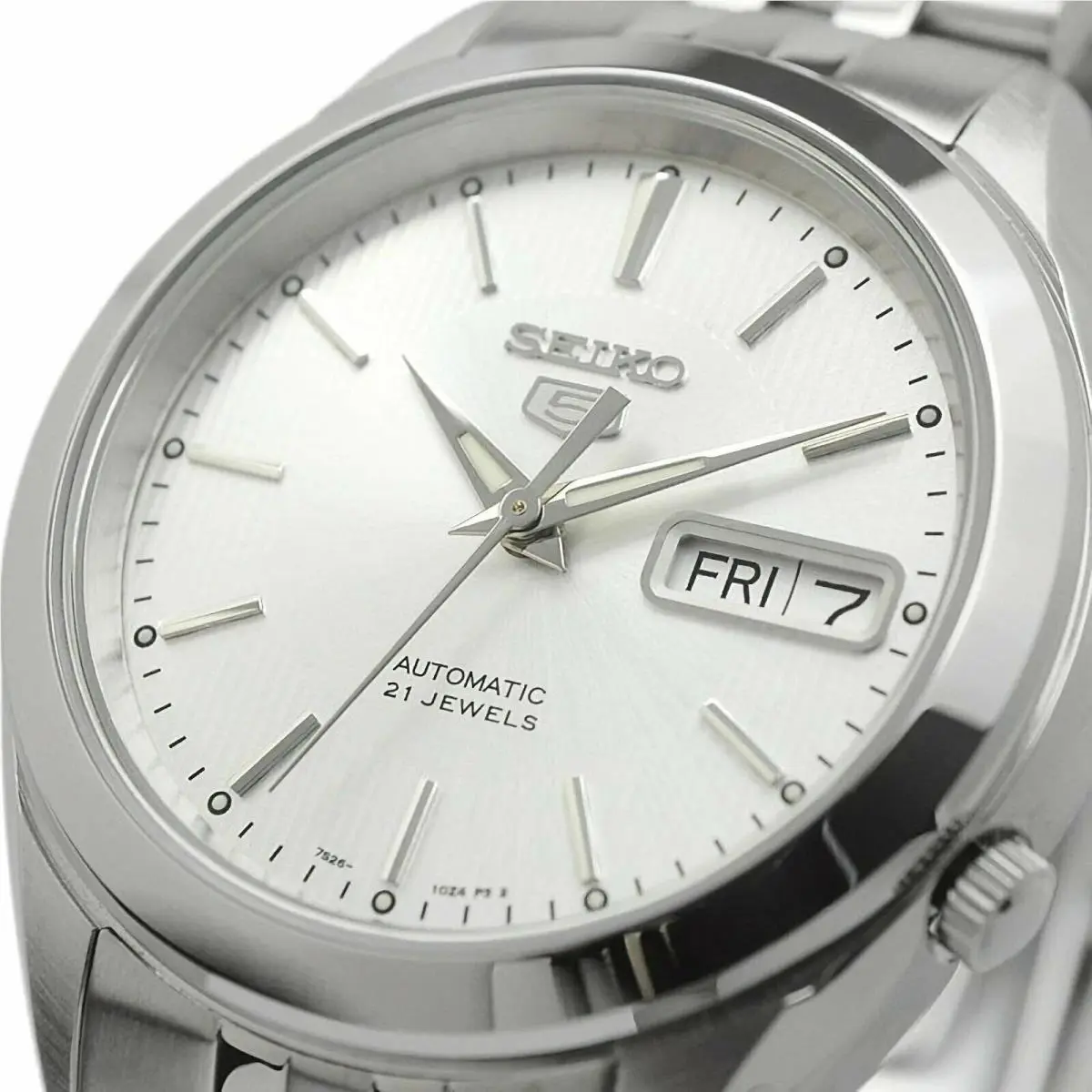 Seiko 5 Stainless Steel Automatic 21 Jewels SNKL15 SNKL15K1 Men`s Watch - 