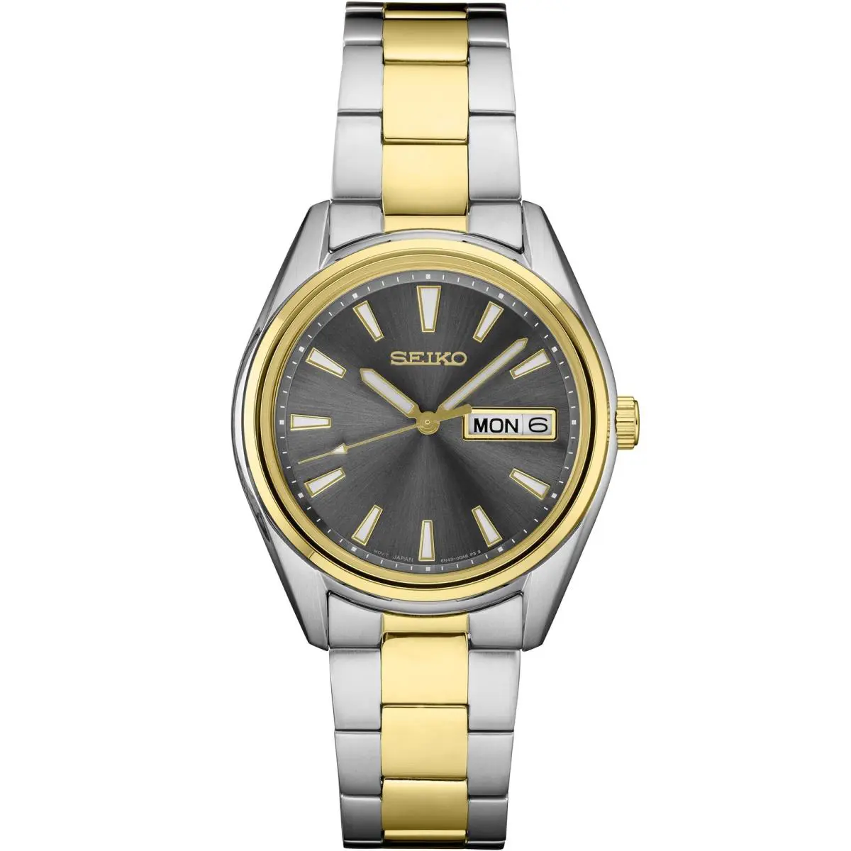 Seiko SUR348P1 SUR348 36 MM Quartz Stainless Sapphire Crystal Day Date 100m WR - Quartz