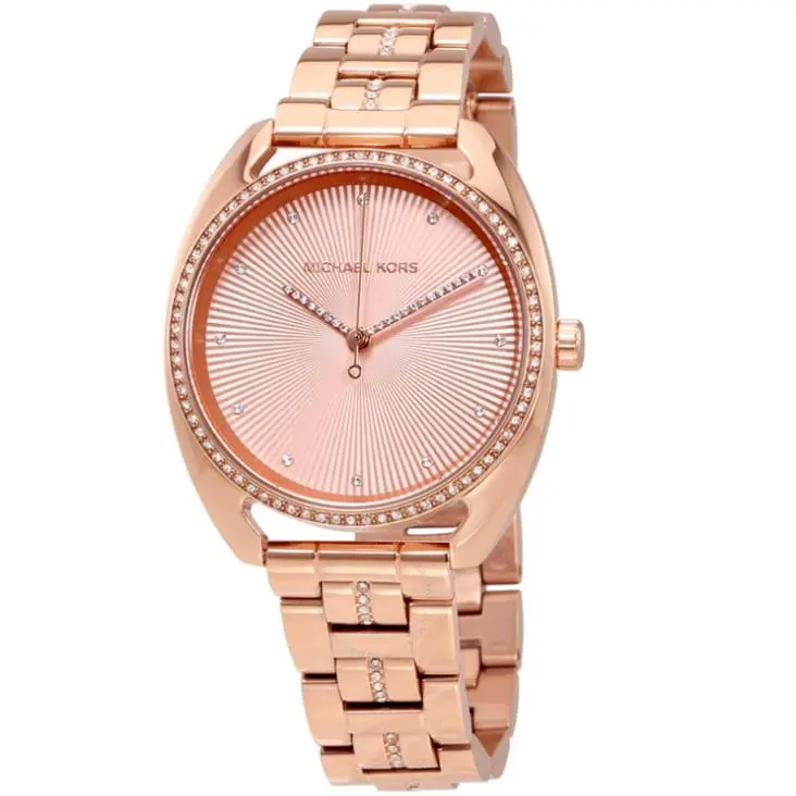 Libby Rose Dial Crystals Rose-tone St.steel Ladies Watch MK3677 by Michael Kors