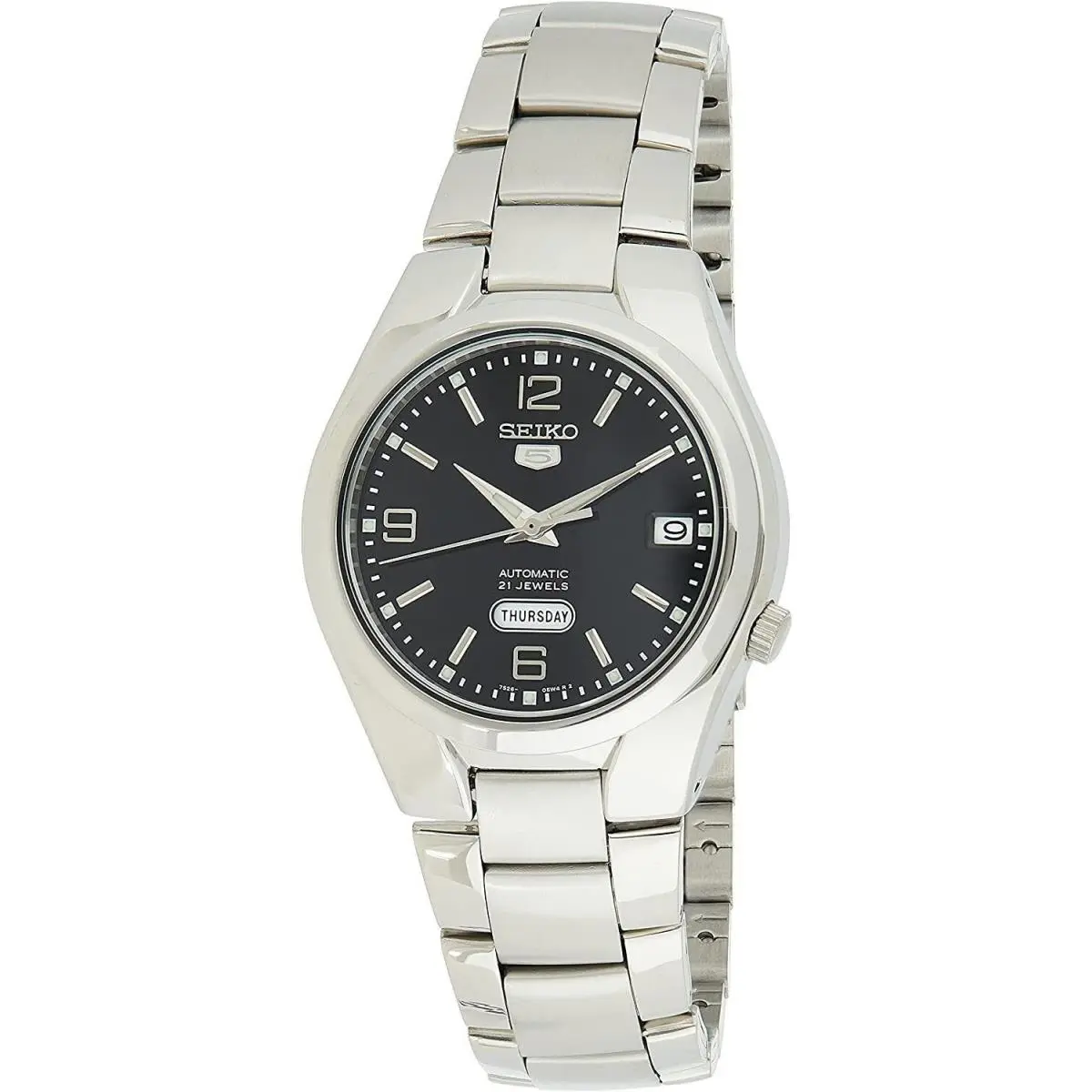 5 Automatic Black Dial Stainless Steel Dress 30M SNK623K1 Mens Watch by Seiko