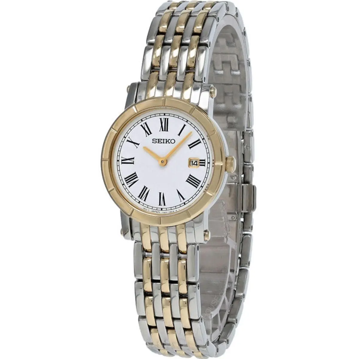 26mm White Dial Two-tone SS Women`s Watch SXB418P1 by Seiko