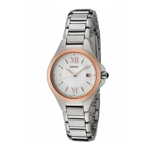 Seiko SXDC16P1 Two Tone Metal Band Womens Dress Watch