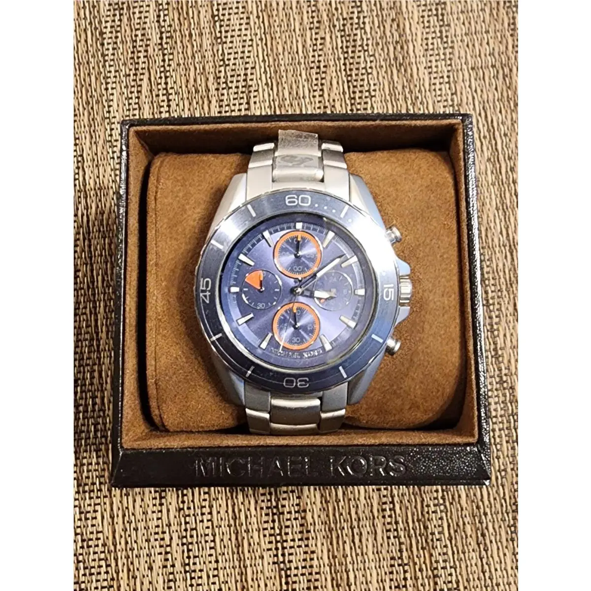 Men`s Jet Master Blue Dial Watch - MK8484 by Michael Kors