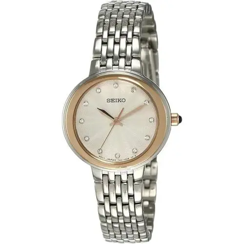 Women`s SRZ502 Silver Stainless-steel Japanese Quartz Dress Watch by Seiko