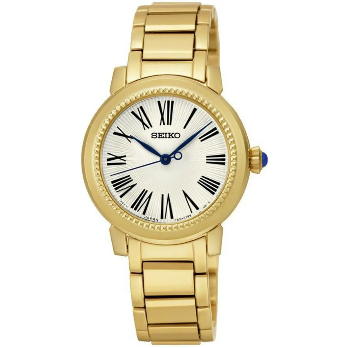 Seiko SRZ450P1 Ladies Dress Quartz Movement All Stainless Steel 50m WR SRZ450