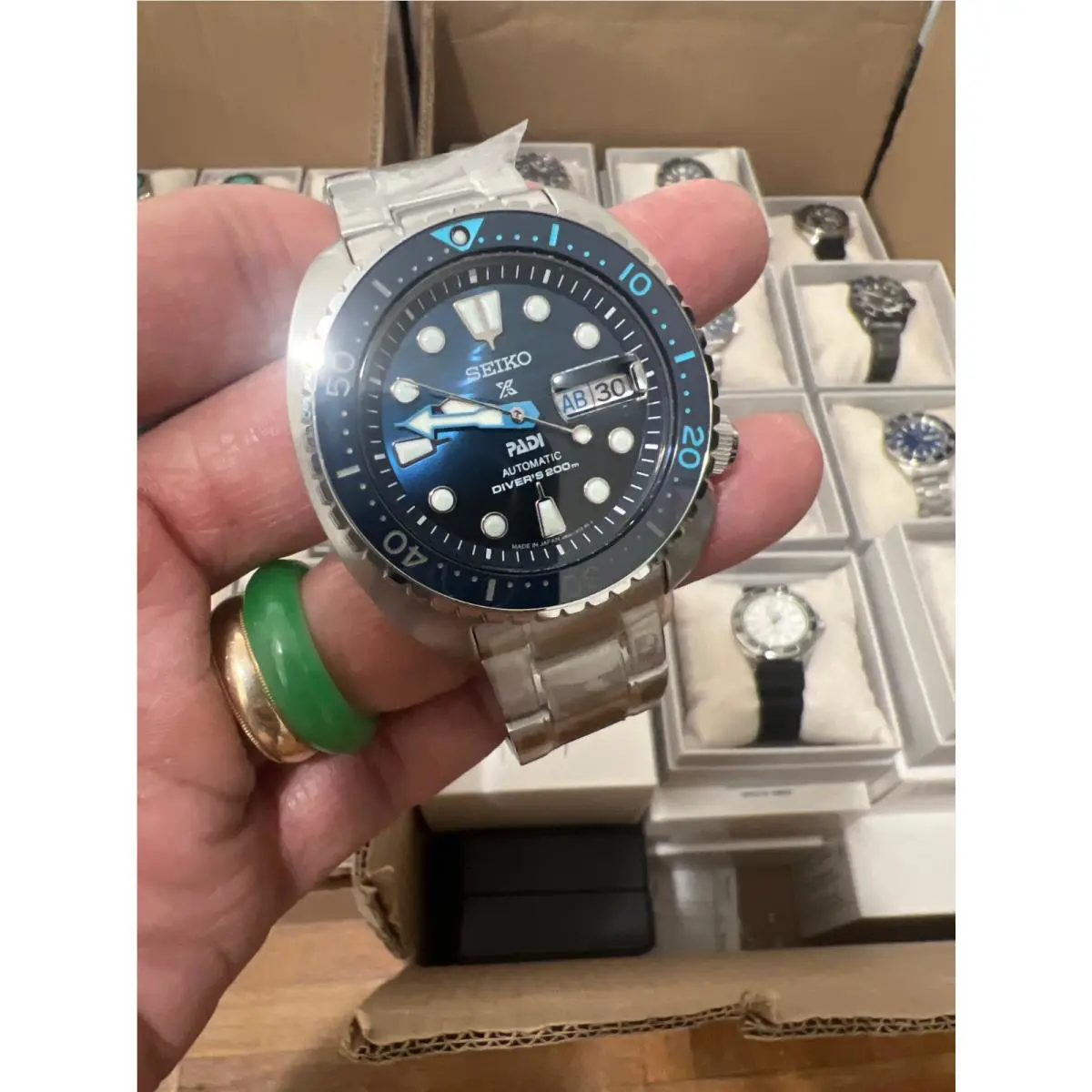 Seiko Men`s Prospex Great Blue Limited US Edition Automatic SRPK01 Made In Japan