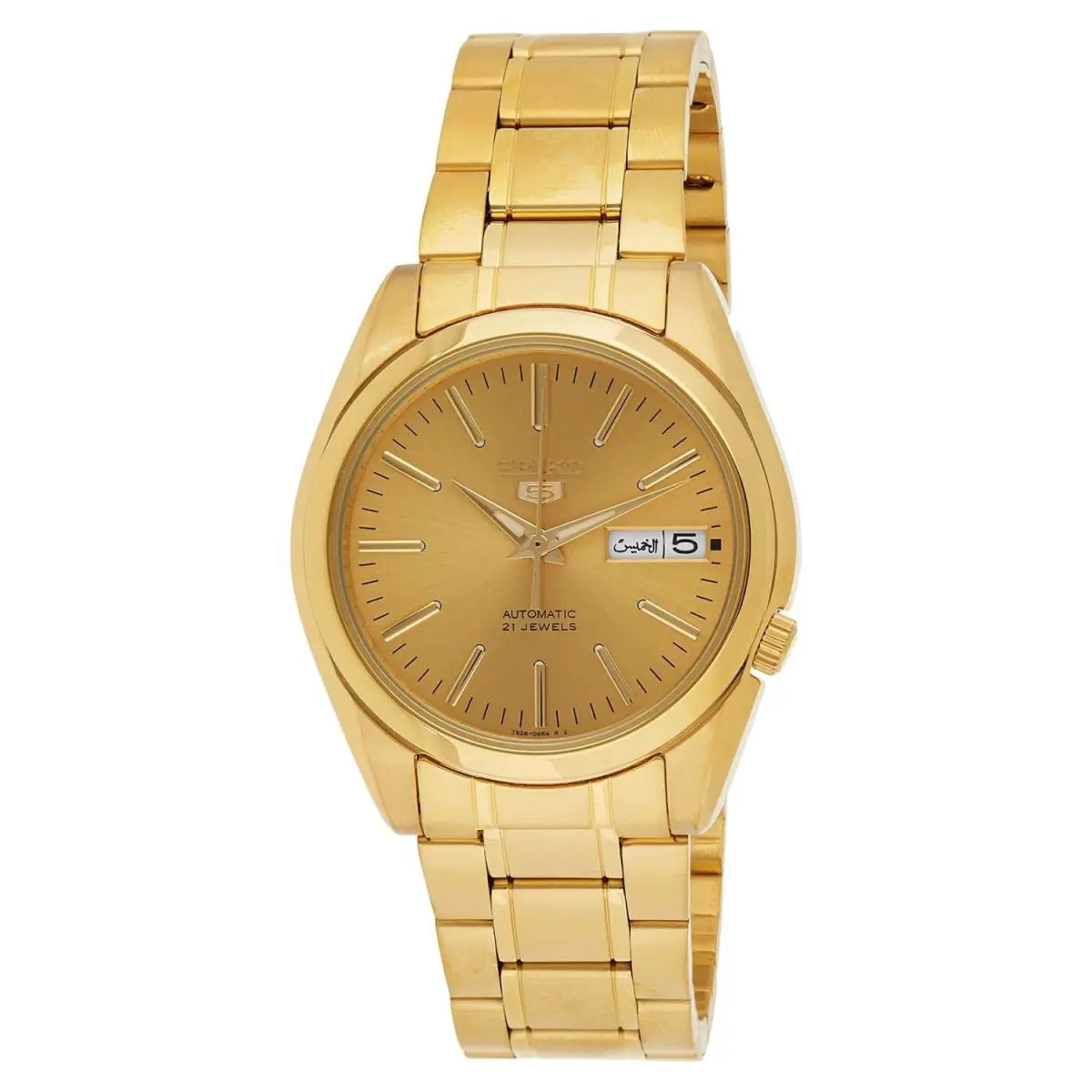 Seiko Men`s Classic Gold Dial Watch - SNKL48K1