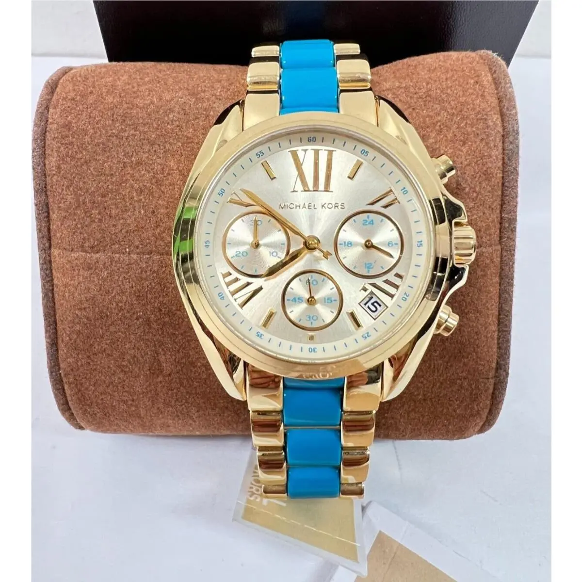 Michael Kors Women`s MK5908 `bradshaw` Mini Chronograph Two-tone Watch