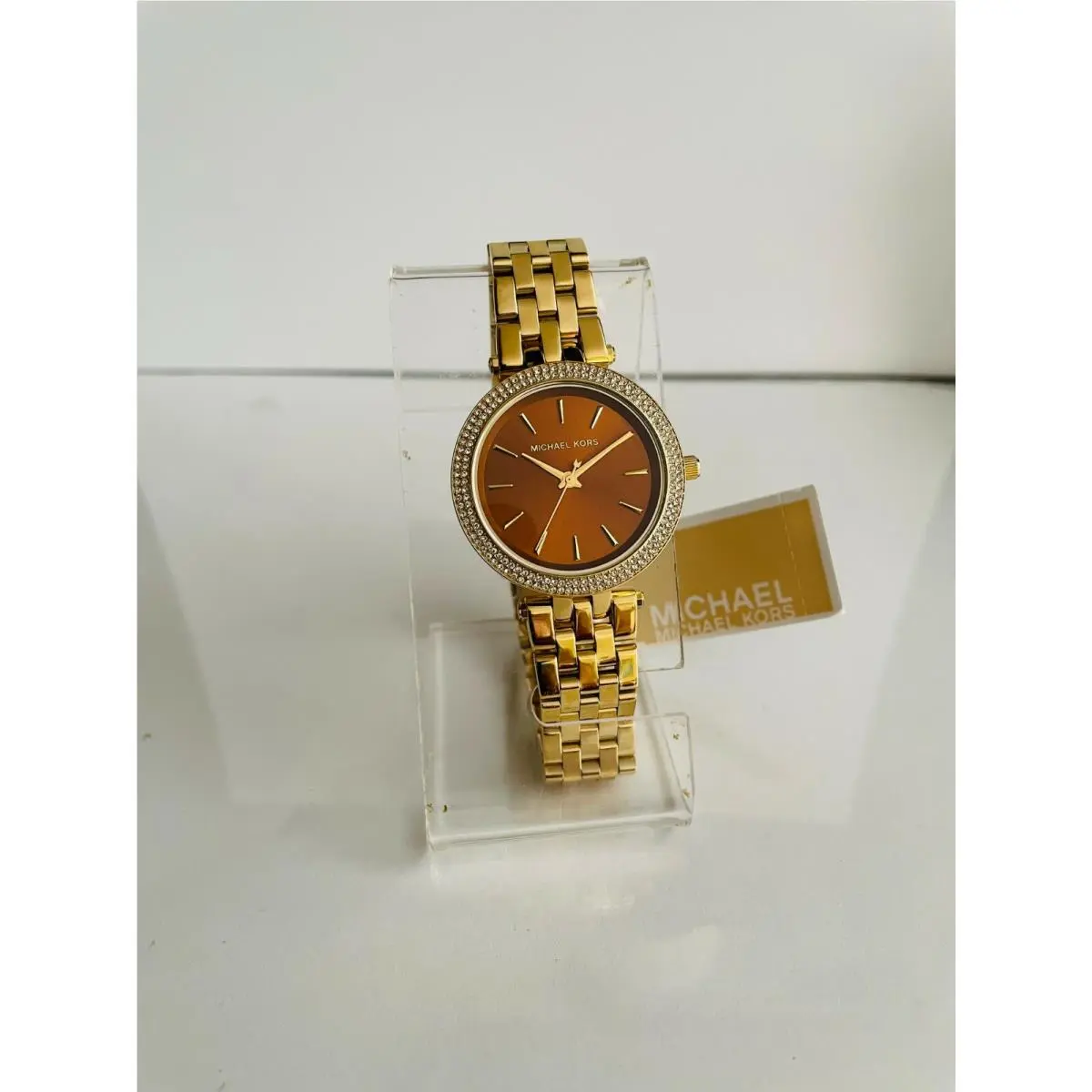 MK3408 Women`s Darsi Mini Brown Dial Gold-tone Watch by Michael Kors