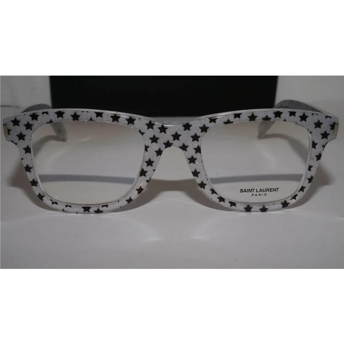 Saint Laurent Eyeglasses Black Star Transparent SL50 014 48 22 140 by Yves Saint Laurent