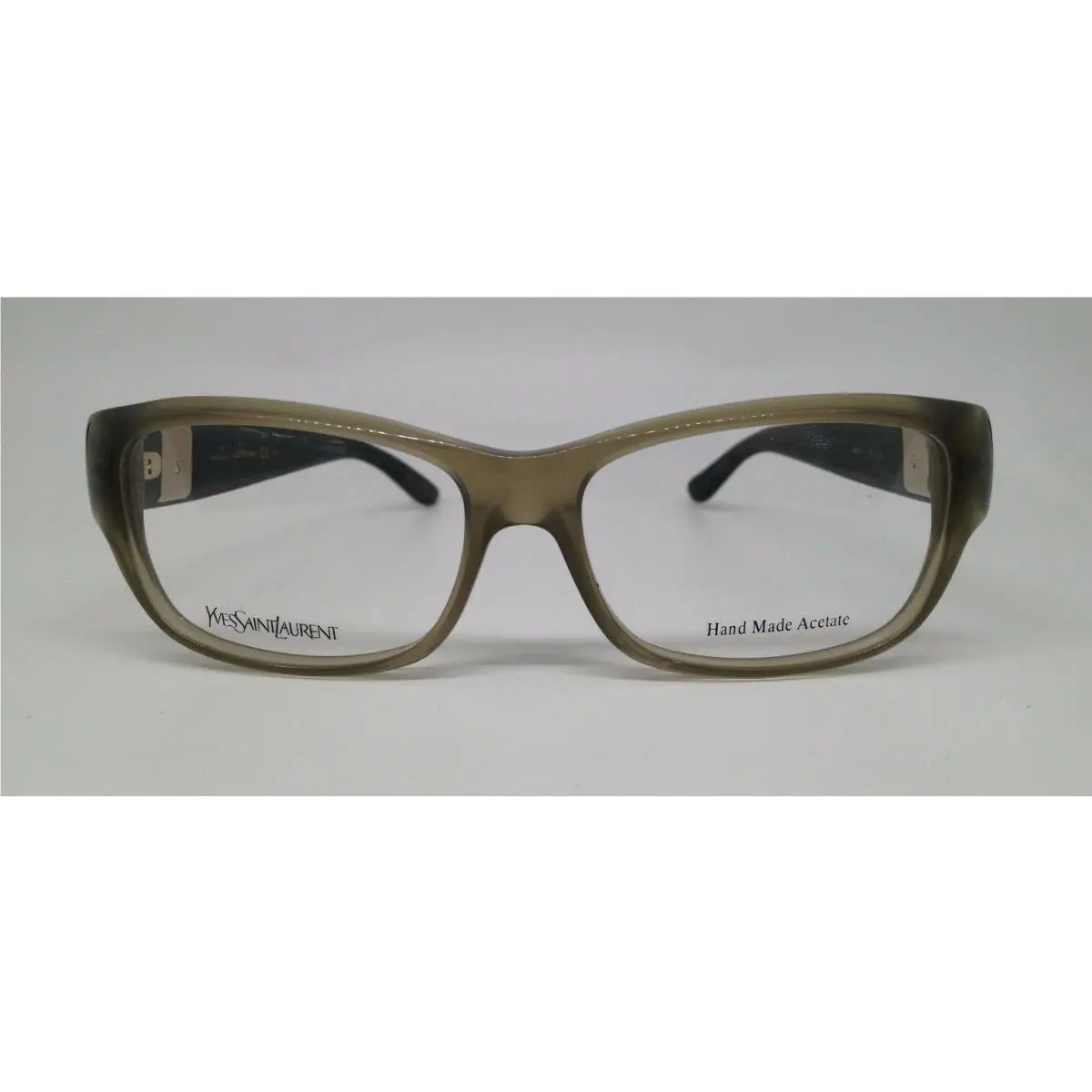Ysl 6383 Grey/olive SK8 Plastic Eyeglasses Frame 54-15-140 RX by Yves Saint Laurent