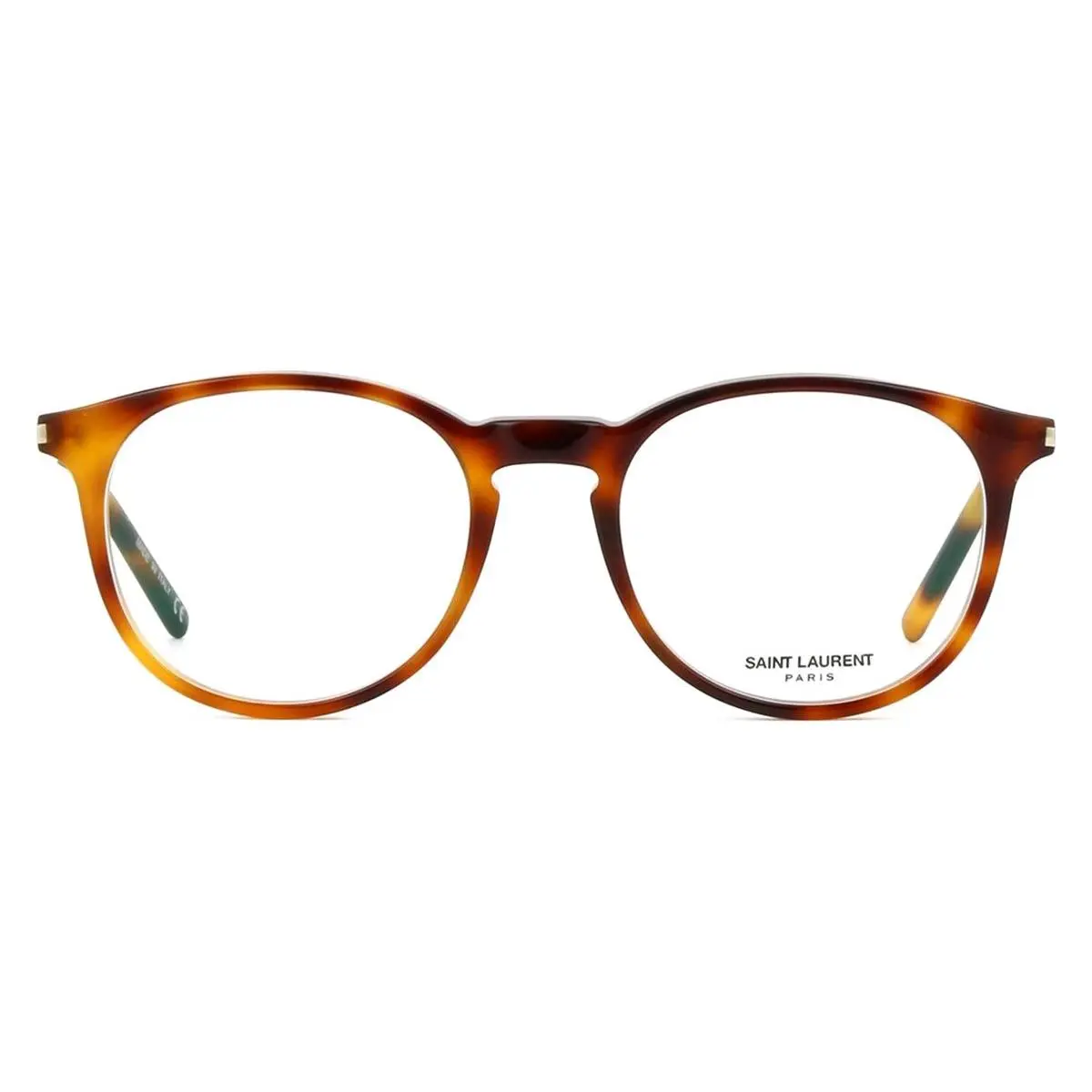Saint Laurent SL 106 Eyeglasses Unisex Havana Round 50mm