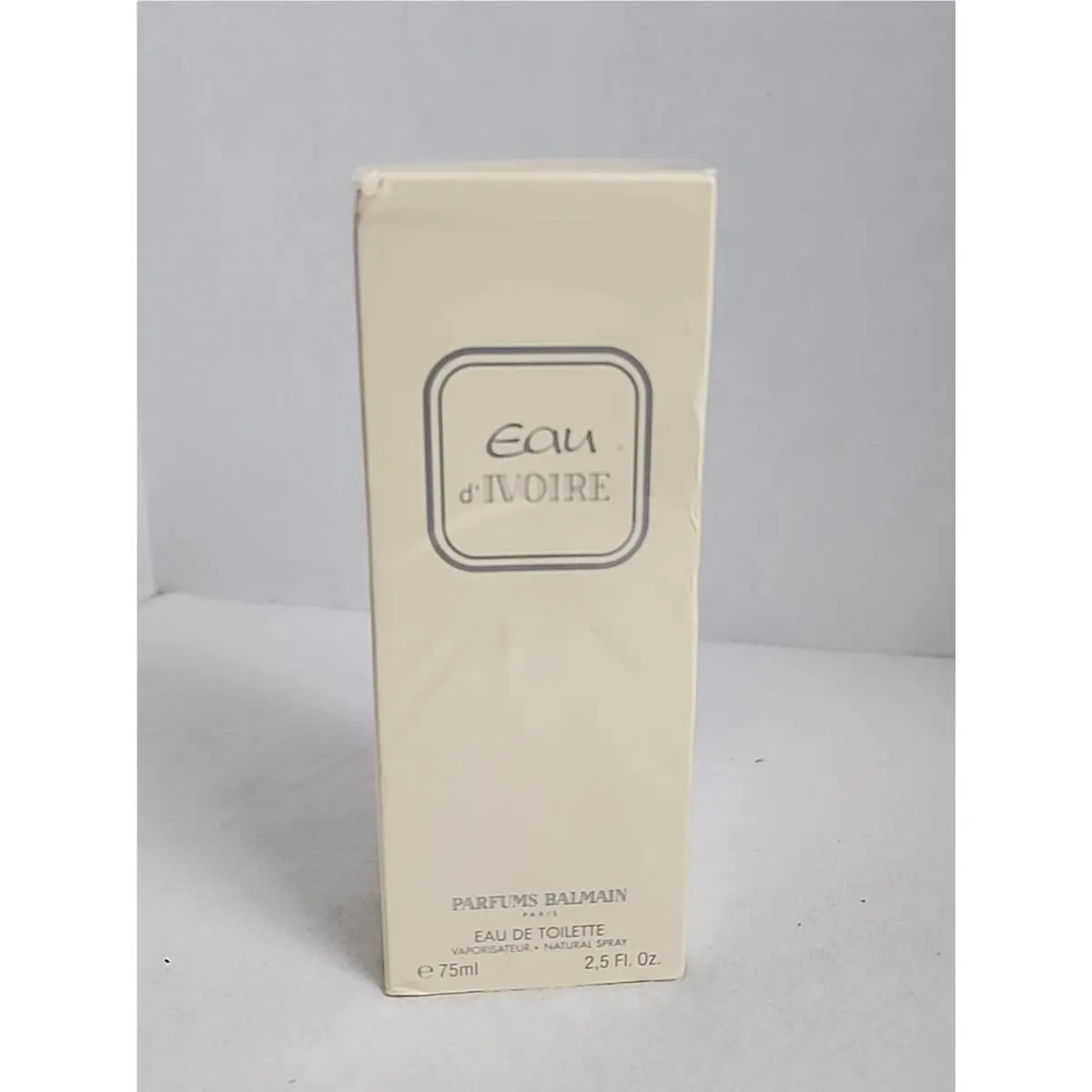 Parfums Balmain Eau D`ivoire Edt Spray 2.5 Fl. Oz. Box. Vintage