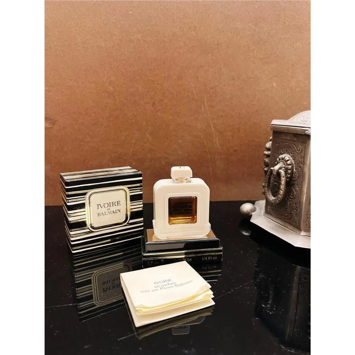 Balmain Ivoire De Balmain Pure Parfum 7.5 ml 0.25 oz Splash Htf