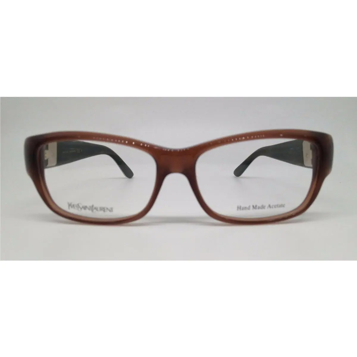 Ysl 6383 Brown SK9 Plastic Eyeglasses Frame 54-15-140 Italy by Yves Saint Laurent