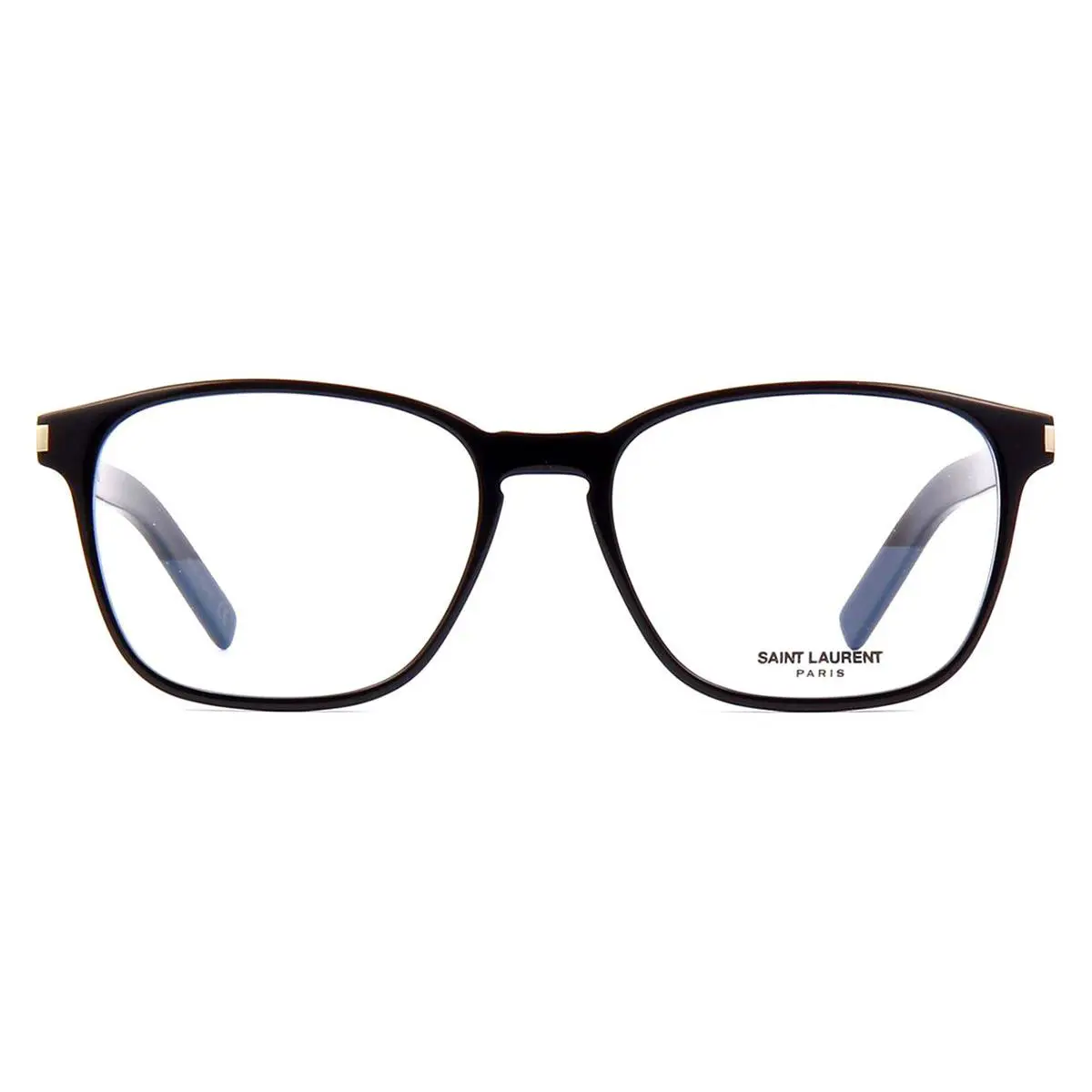 Saint Laurent SL 186-B Slim Eyeglasses Unisex Black Square 53