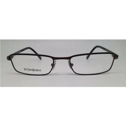 Ysl 2189 Brown Knw Eyeglasses Frame 52-18-135 Italy W/stones by Yves Saint Laurent