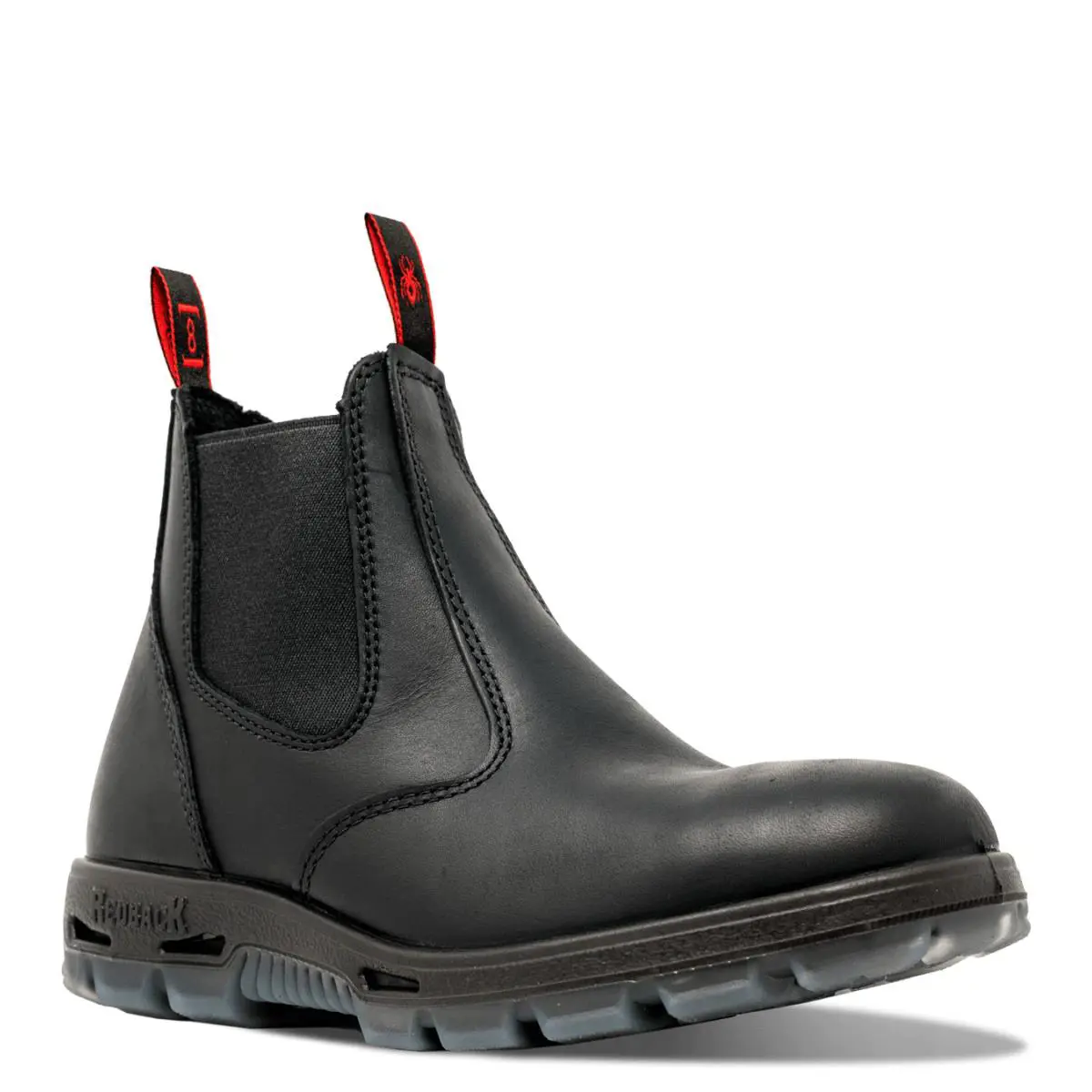 Redback Easy Escape Black Oil Kip Elastic Sided Soft Toe Work Leather Boot Ubbk